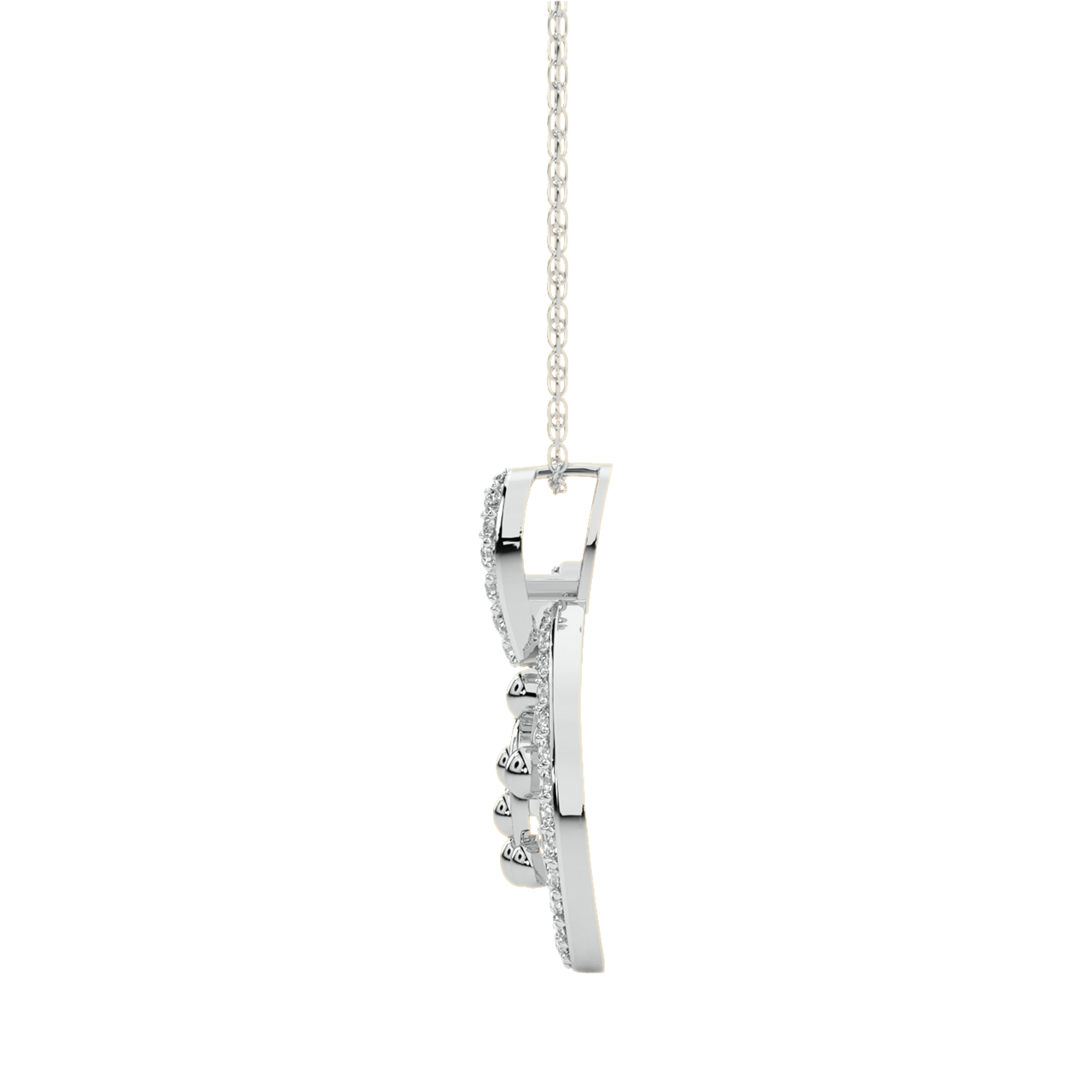 Ellis Round Diamond Office Wear Pendant